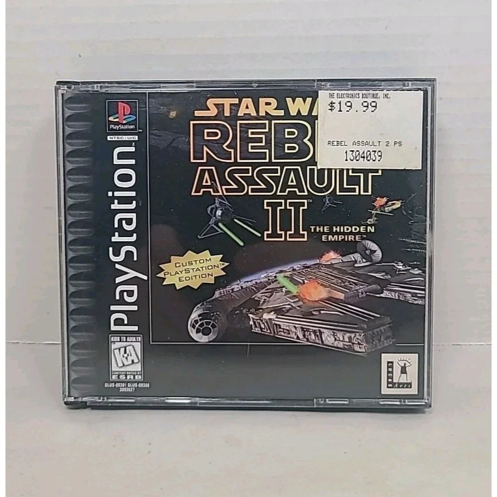 Vintage Sony Playstation 1 PS1 Star Wars Rebel Assault II CIB 1995